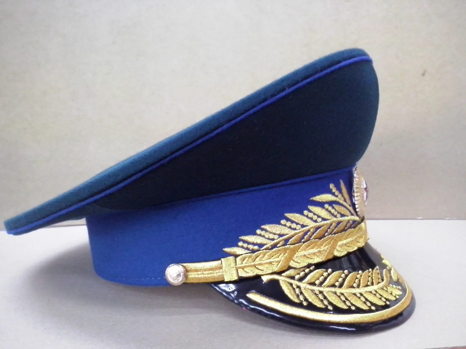 Фуражка генеральская КГБ СССР парадная — ручной пошив, севастопольская фуражечная мастерская — фото 3
