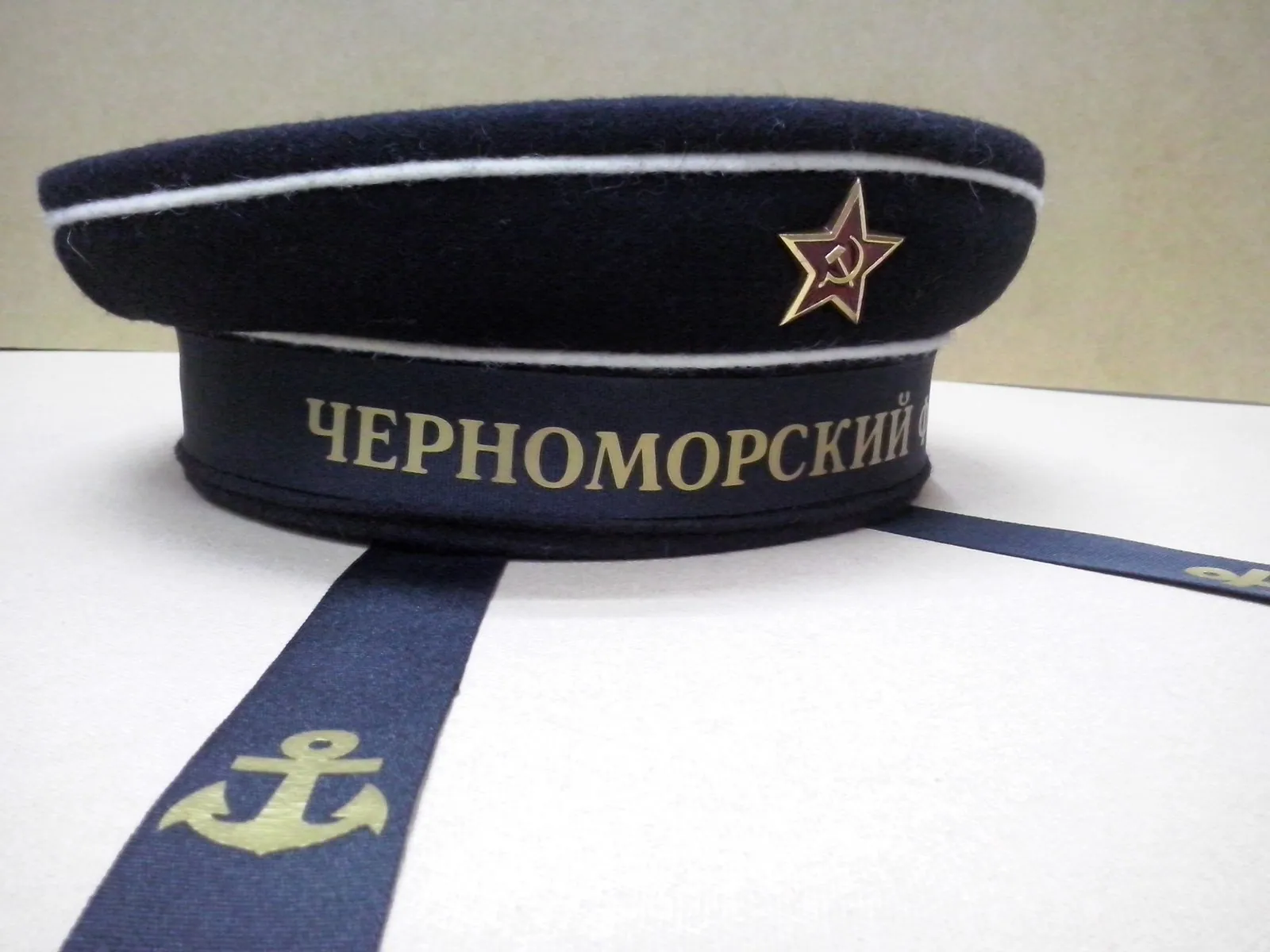 Бескозырка ВОВ чёрная — ручной пошив, севастопольская фуражечная мастерская — фото 4
