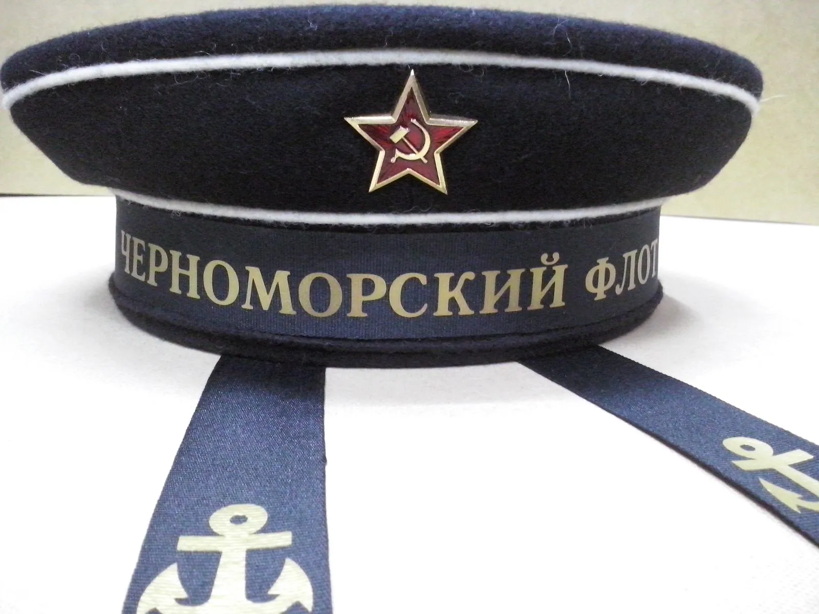 Бескозырка ВОВ чёрная — ручной пошив, севастопольская фуражечная мастерская — фото 3