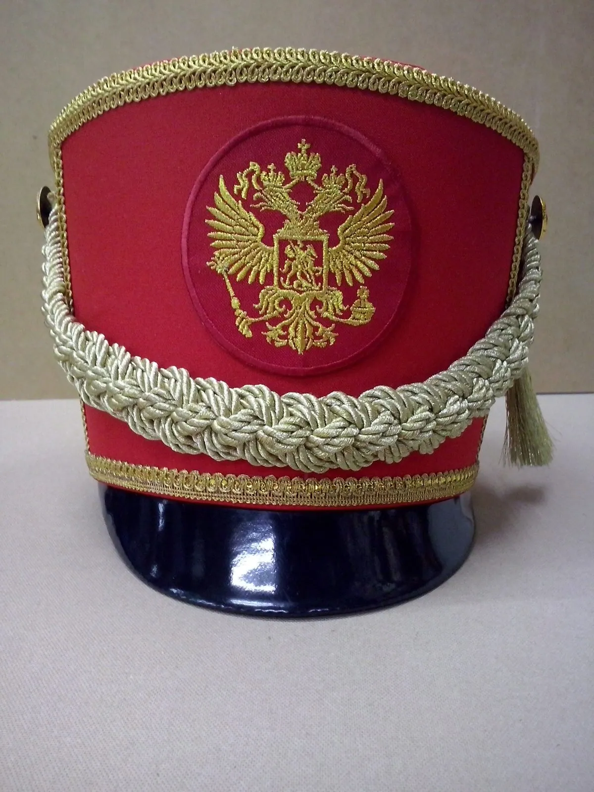 Кивер детский красный — ручной пошив, Севастополь