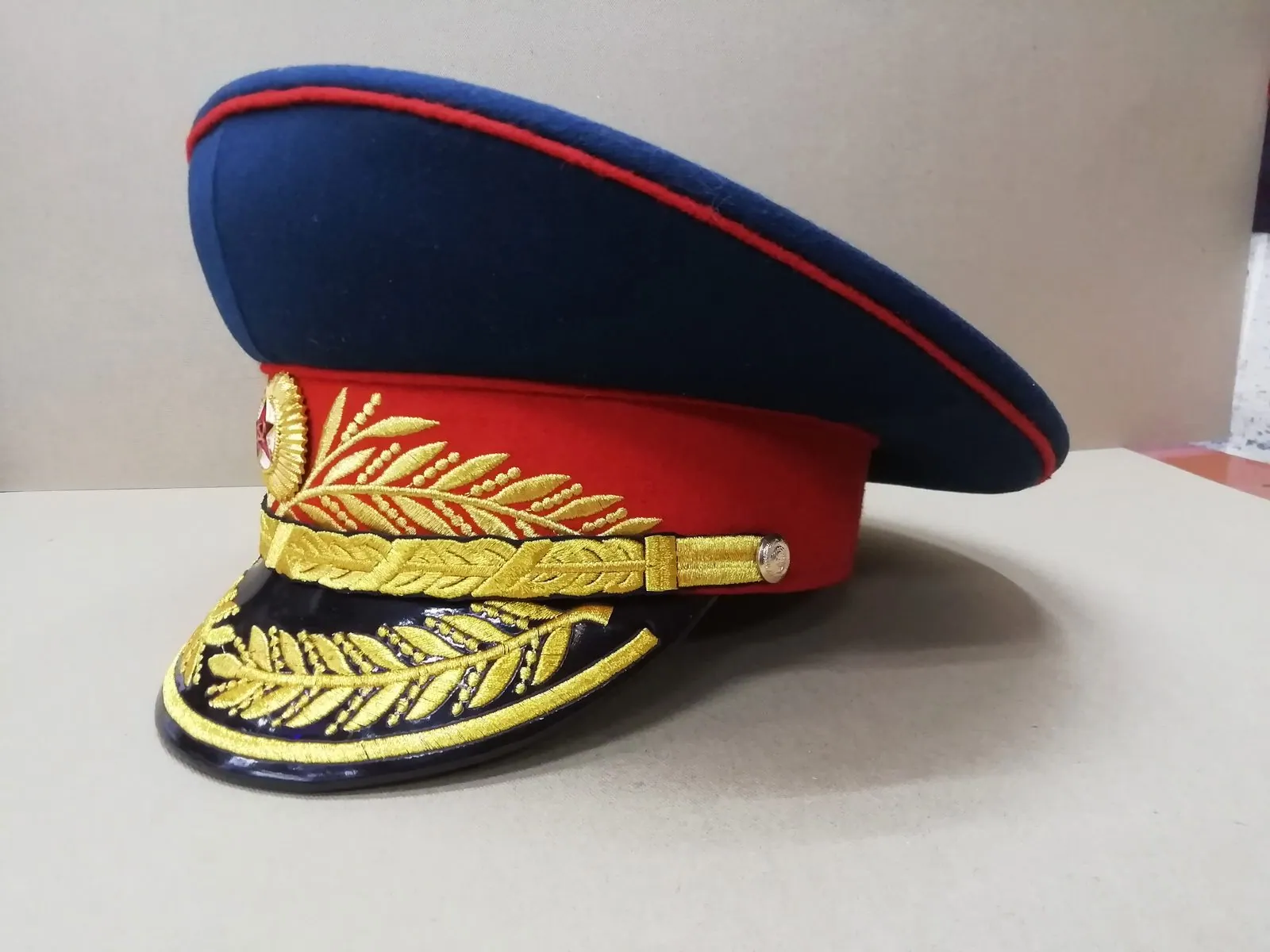 Фуражка генеральская парадная сухопутных войск СССР — ручной пошив, севастопольская фуражечная мастерская — фото 2