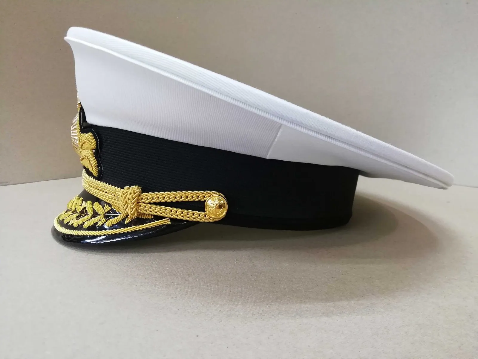 Фуражка парадная адмиральская «чирковка» — ручной пошив, севастопольская фуражечная мастерская — фото 2